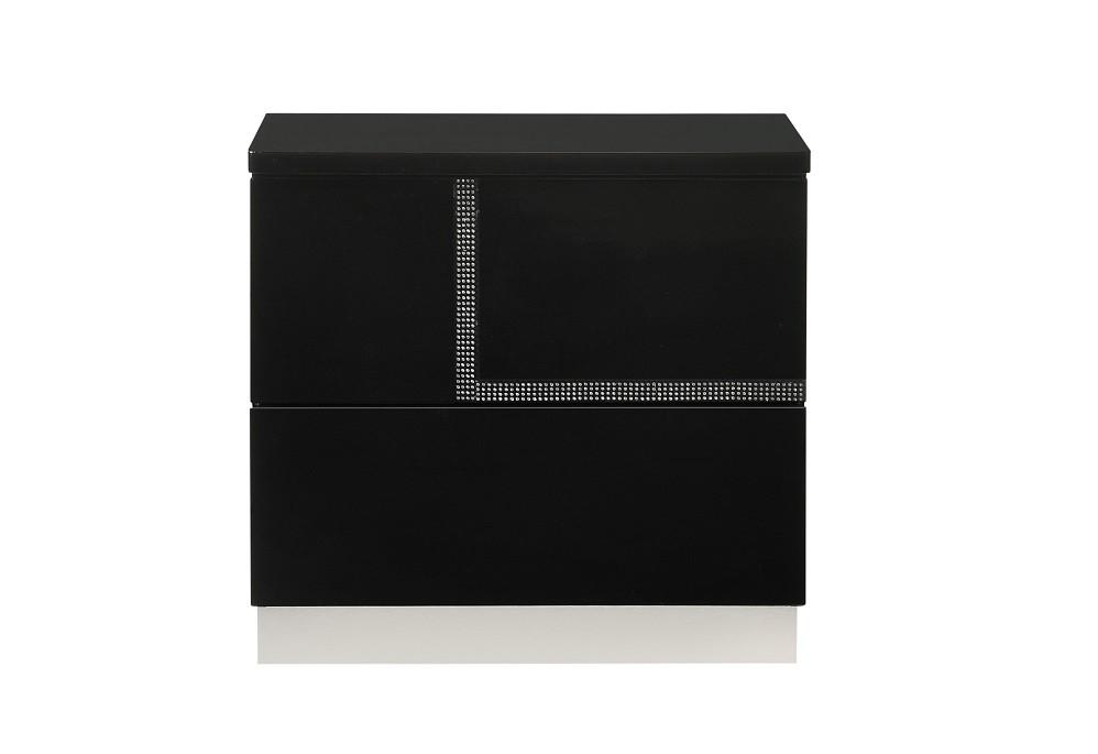 

    
SKU17685-EK-Set-3 Luxury Black Lacquer With Crystal Accents King Bedroom Set 3Pcs J&M Lucca
