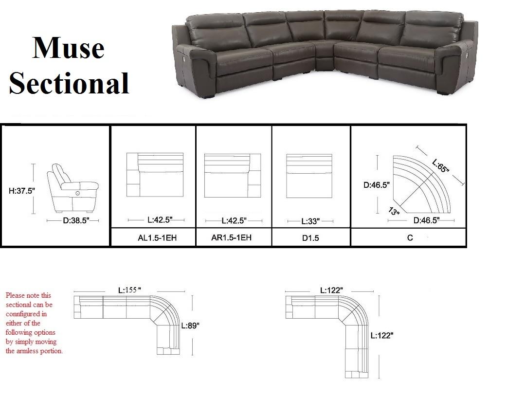 

                    
J&M Furniture Muse Sectional Corner Sofa Dark Gray Leather Purchase 
