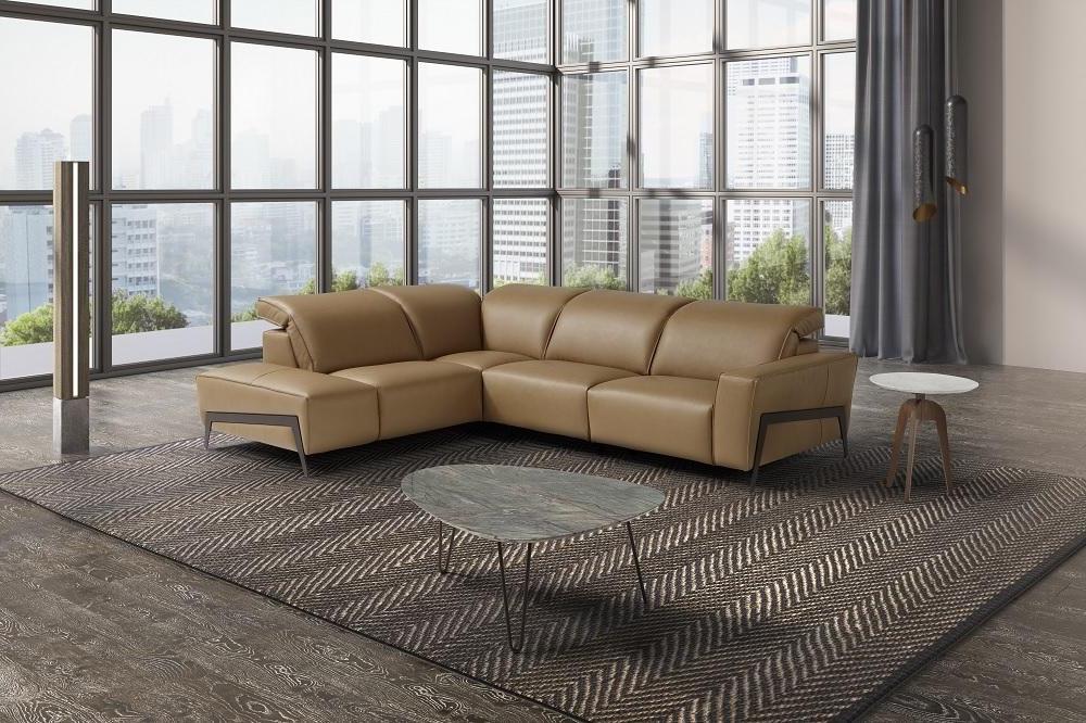 

    
J&M Ocean Contemporary Premium Miele Leather Motion Sectional Sofa Left Hand Chase
