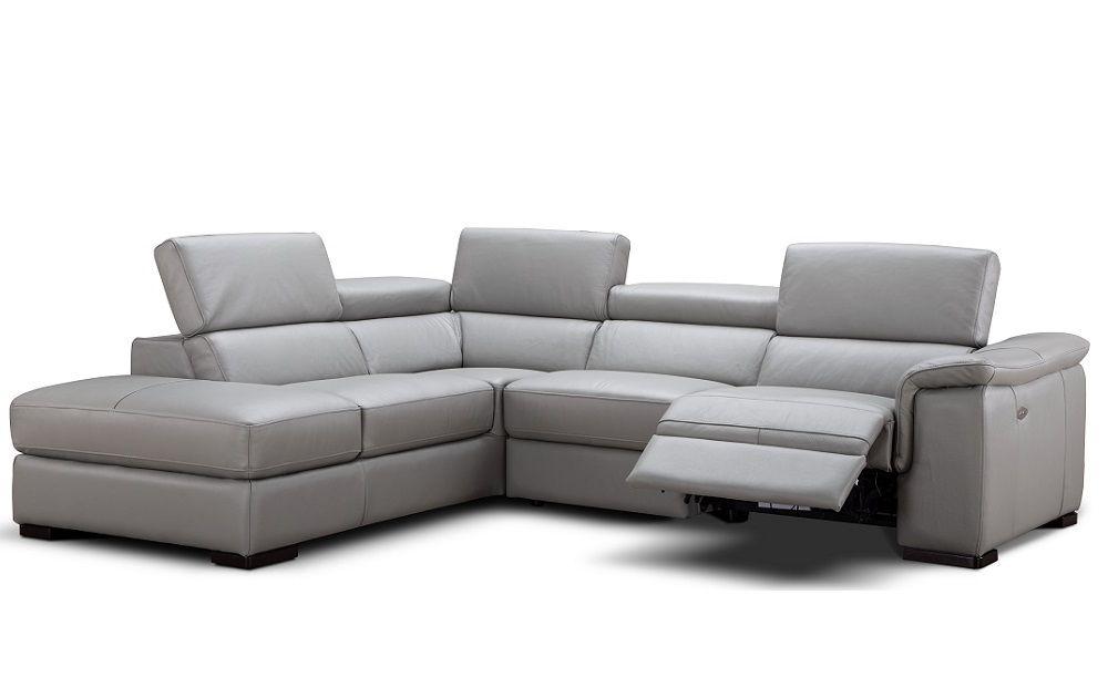 

    
Grey Premium Italian Leather Sectional Sofa LHC Modern J&M Perla
