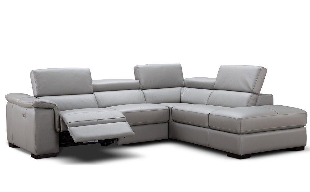 

    
Grey Premium Italian Leather Sectional Sofa RHC Modern J&M Perla
