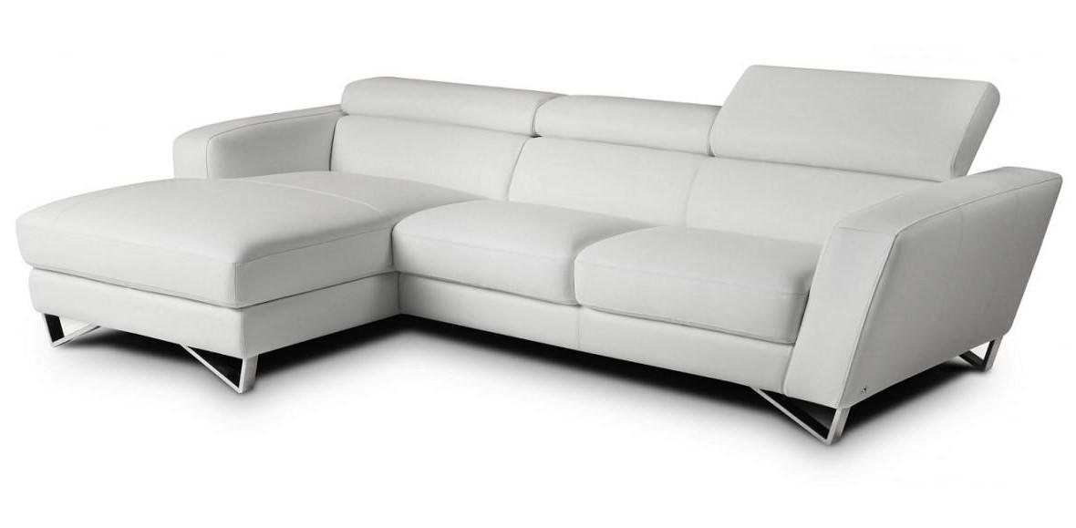 

    
Fashionable White Top Grain Italian Leather Sectional Sofa LHC J&M Sparta 1585
