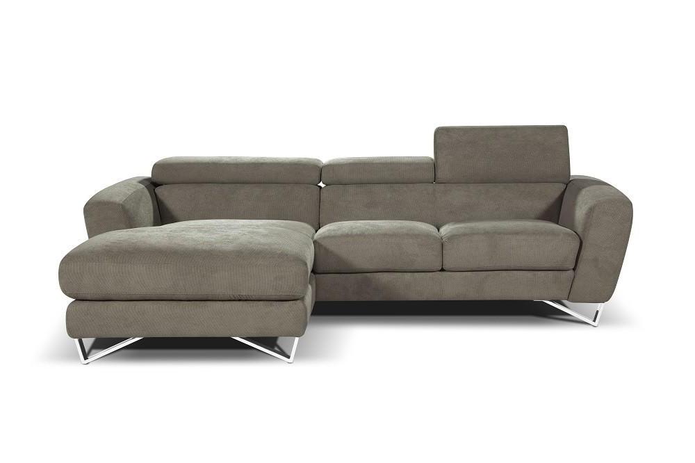 

    
J&M Sparta Mini Fashionable Grey Fabric Sectional Sofa Left Hand Chase by Nicoletti
