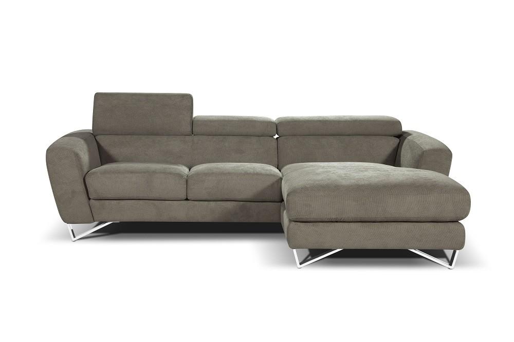 

    
J&M Sparta Mini Fashionable Grey Fabric Sectional Sofa Right Hand Chase by Nicoletti
