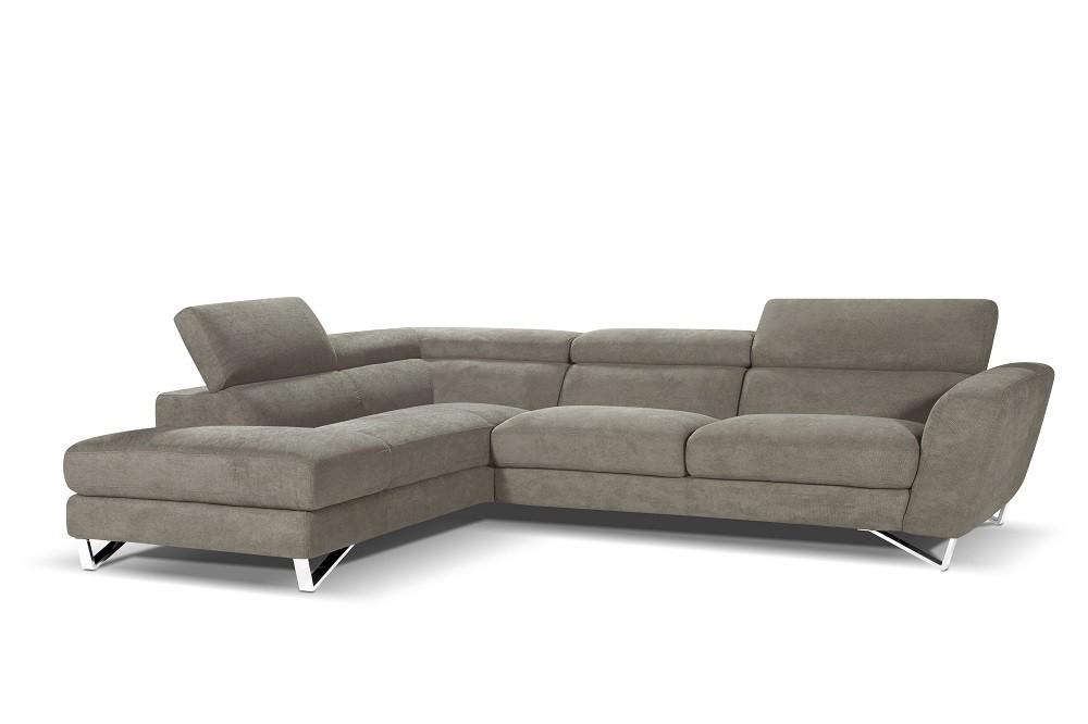 

    
J&M Sparta Modern Fashionable Grey Fabric Sectional Sofa Left Hand Chase
