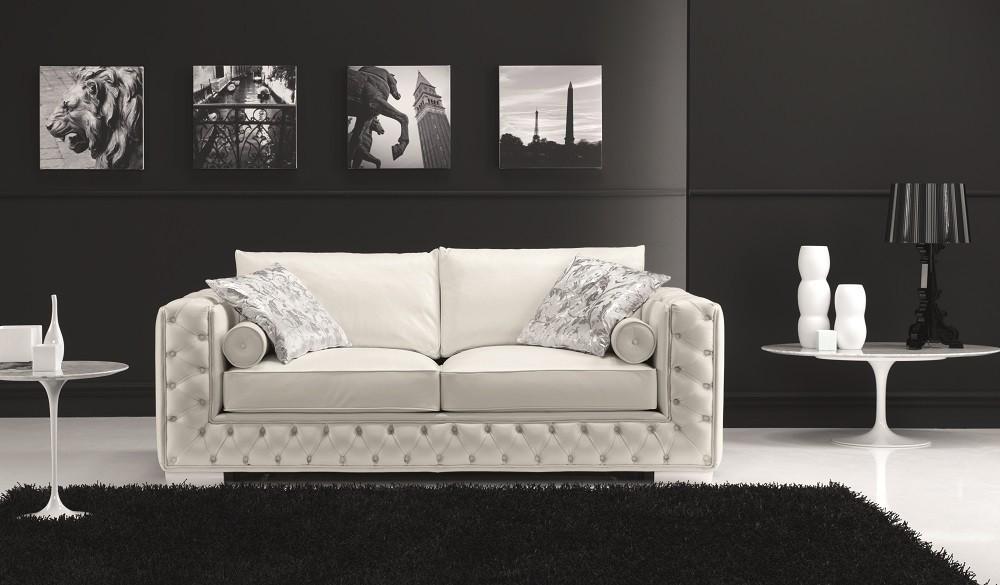 

    
White Premium Leather Hand Tufted Design Sofa Modern J&M Vanity
