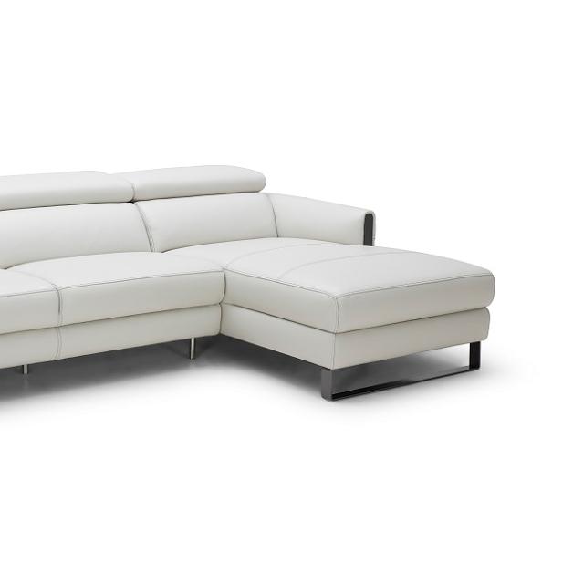 

    
White Italian Leather Premium Motion Sectional Sofa Recliner RHC J&M Vella
