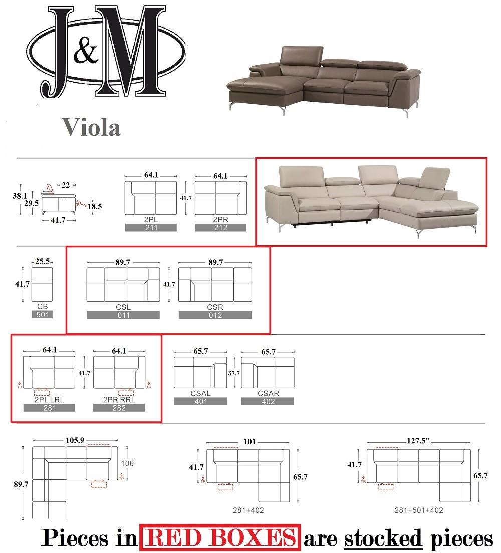 

                    
J&M Furniture Viola Reclining Sectional Gray Leather Purchase 

