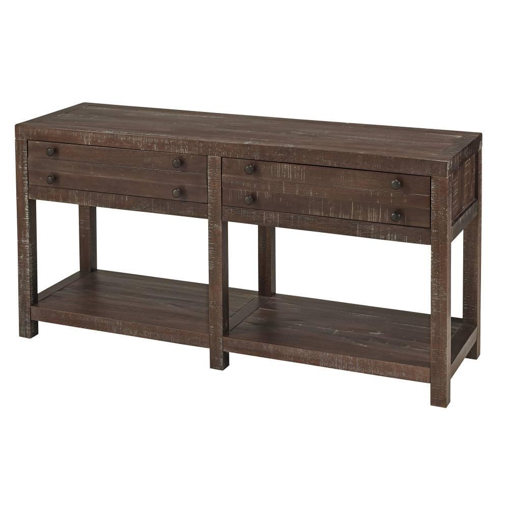 

    
Java Finish Console Table with 2 Drawers Rustic TOWNSEND by Modus Furniture
