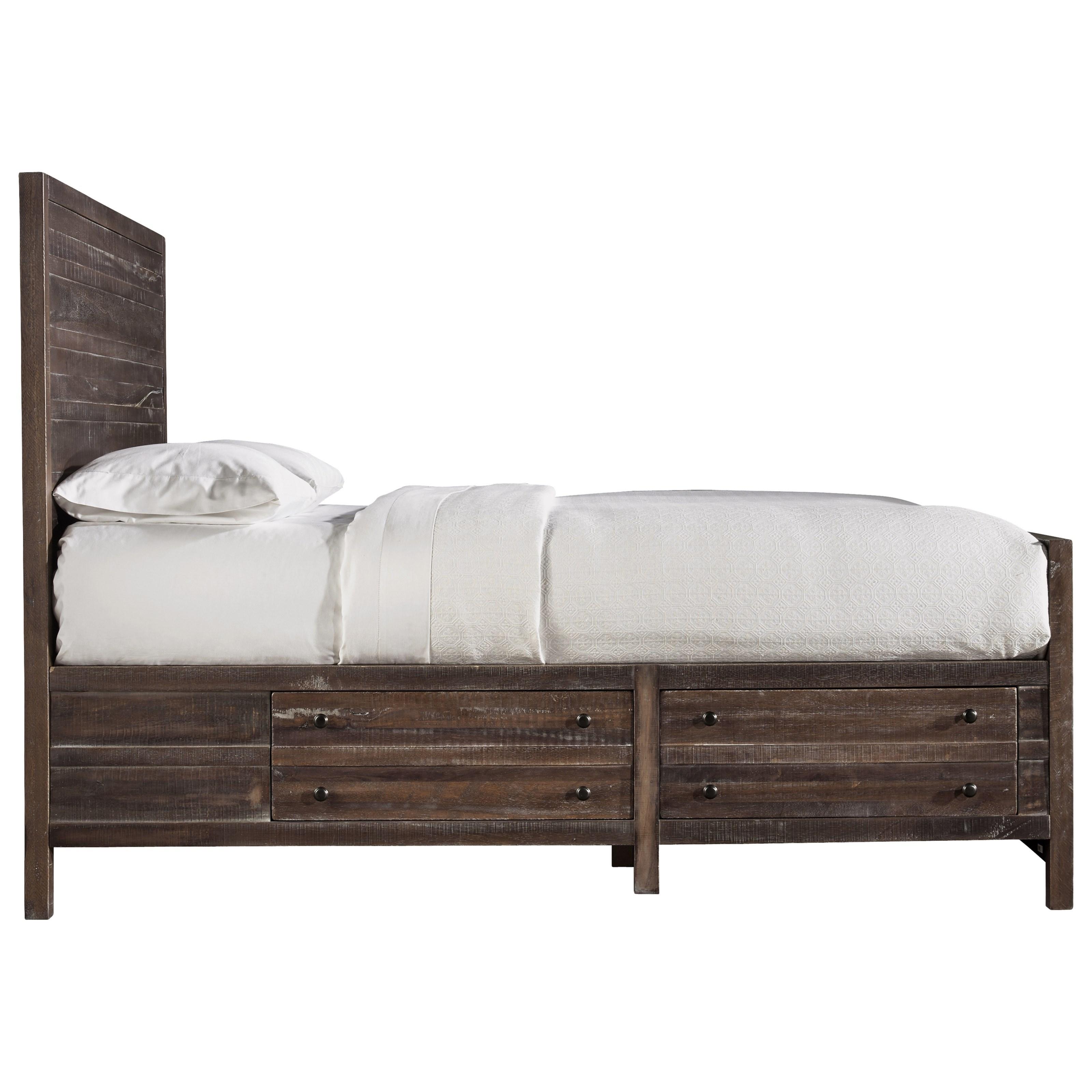 

    
Java Finish Solid Hardwood Storage King Bed TOWNSEND by Modus Furniture

