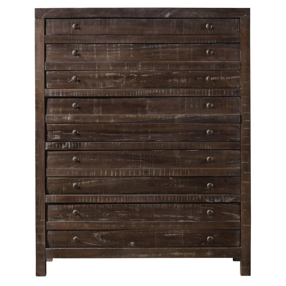 

                    
Buy Java Finish Solid Hardwood Storage King Bedroom Set 5Pcs w/ Chest TOWNSEND by Modus Furniture
