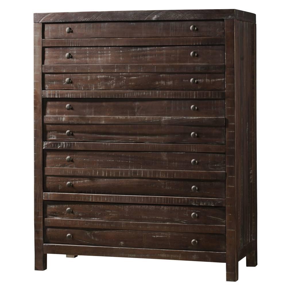 

    
 Order  Java Finish Solid Hardwood Storage King Bedroom Set 5Pcs w/ Chest TOWNSEND by Modus Furniture
