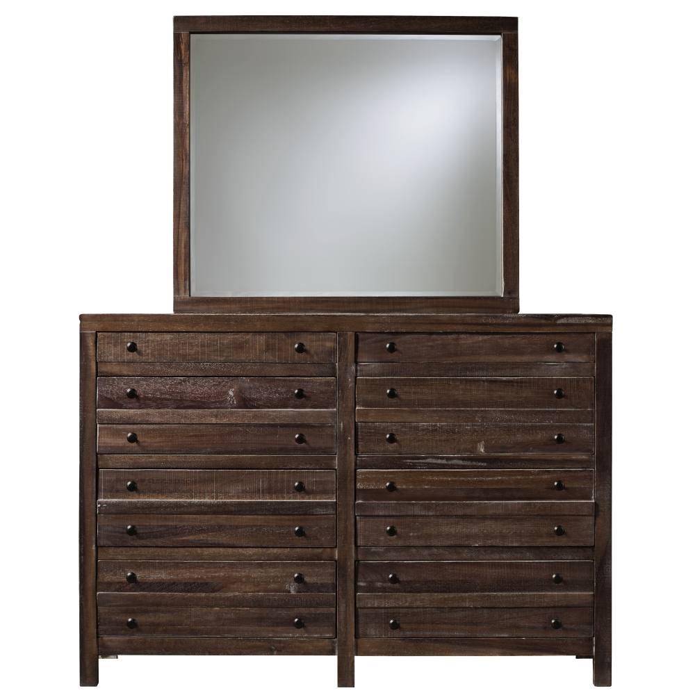

    
Java Finish Solid Hardwood Storage Queen Bedroom Set 5Pcs w/ Chest TOWNSEND by Modus Furniture
