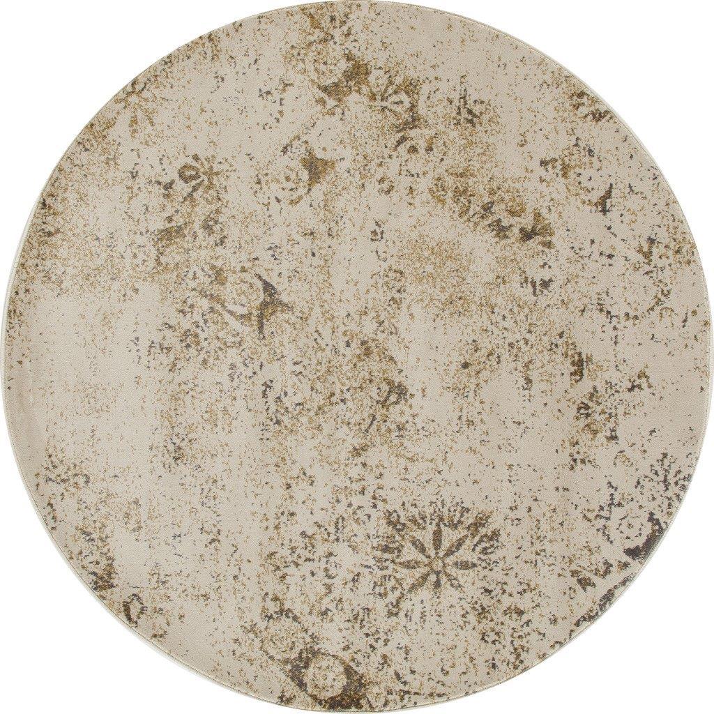 

    
Kanpur Cumulus Light Yellow 5 ft. 3 in. Round Area Rug by Art Carpet
