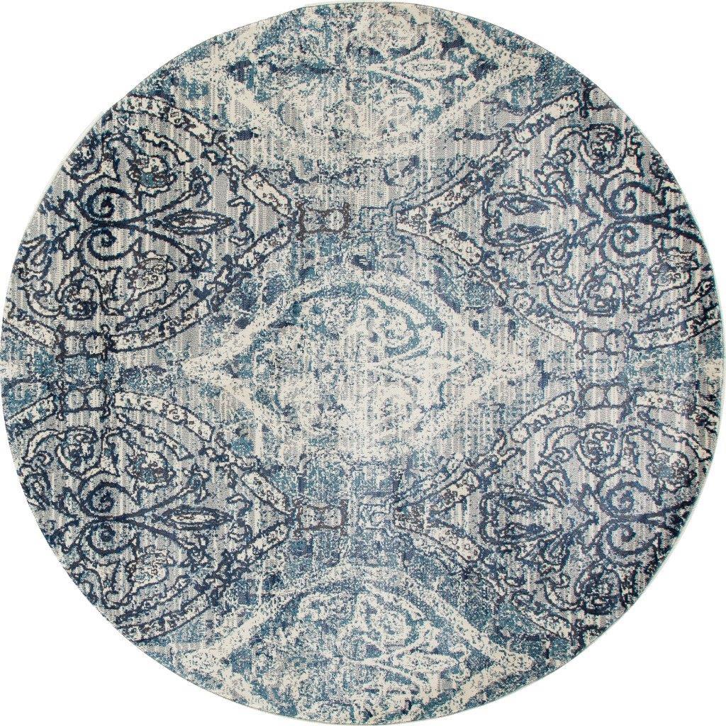 

    
Kanpur Elizabeth Steel Blue 5 ft. 3 in. Round Area Rug by Art Carpet

