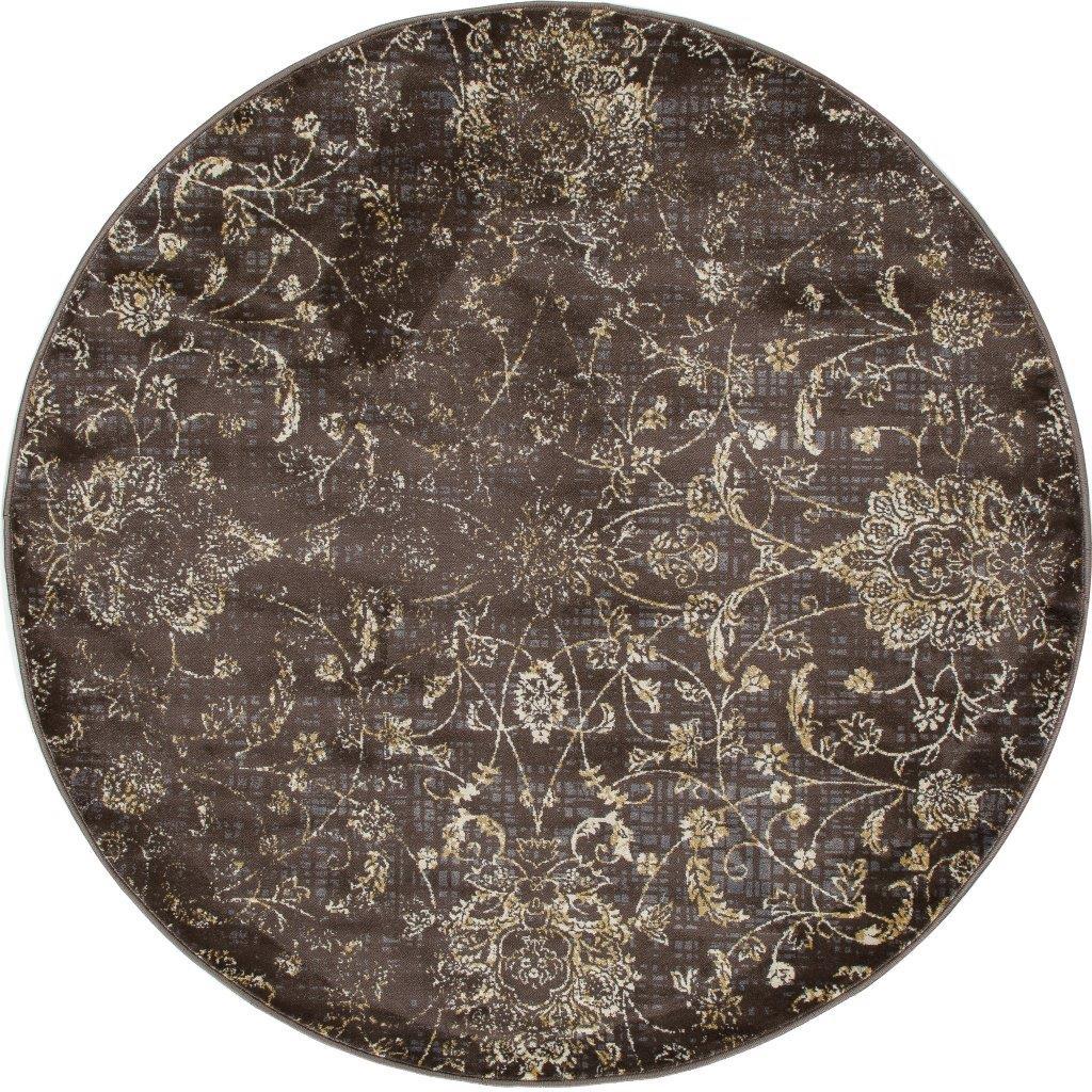 

    
Kanpur Ethereal Mushroom Brown 5 ft. 3 in. Round Area Rug by Art Carpet
