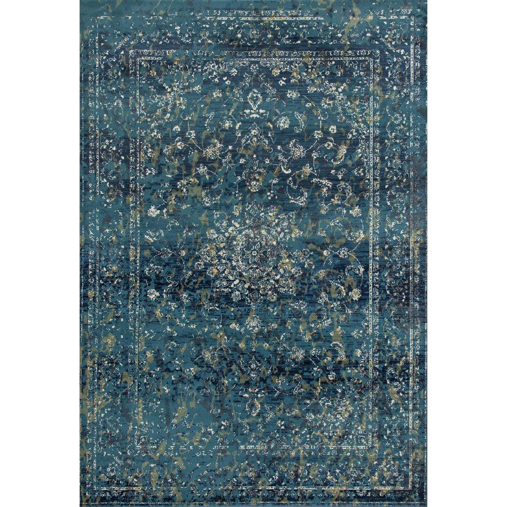 Traditional Area Rug Kanpur Invitation OJAR00011923 in Blue 
