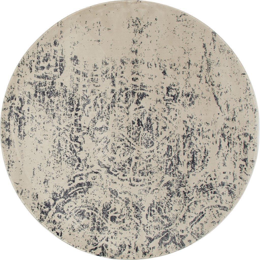 

    
Kanpur Weathered Block Gray 5 ft. 3 in. Round Area Rug by Art Carpet

