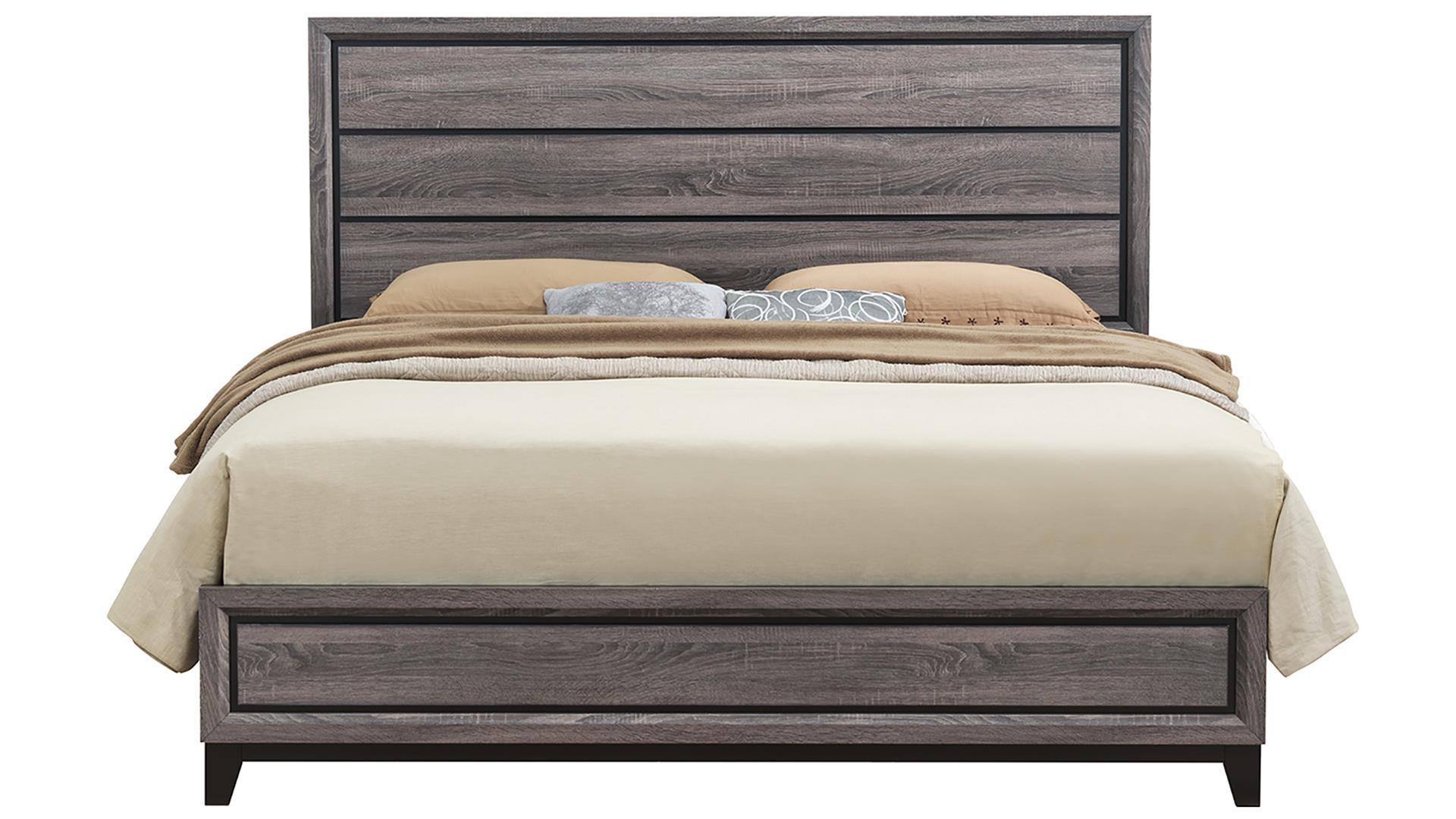 

    
KATE Beach Wood Grey Finish Casual Queen Size Bed Global US
