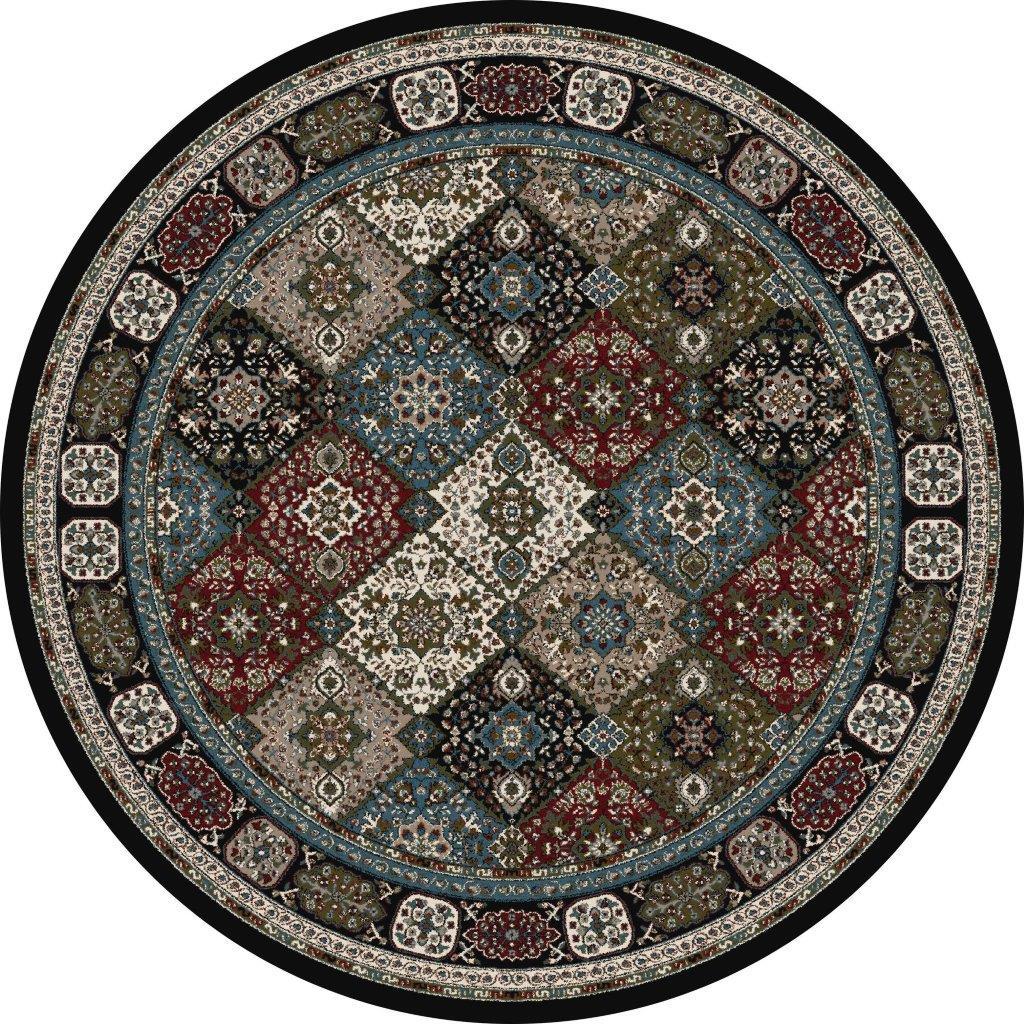 

    
Keene Patchwork Black 5 ft. 3 in. Round Area Rug by Art Carpet
