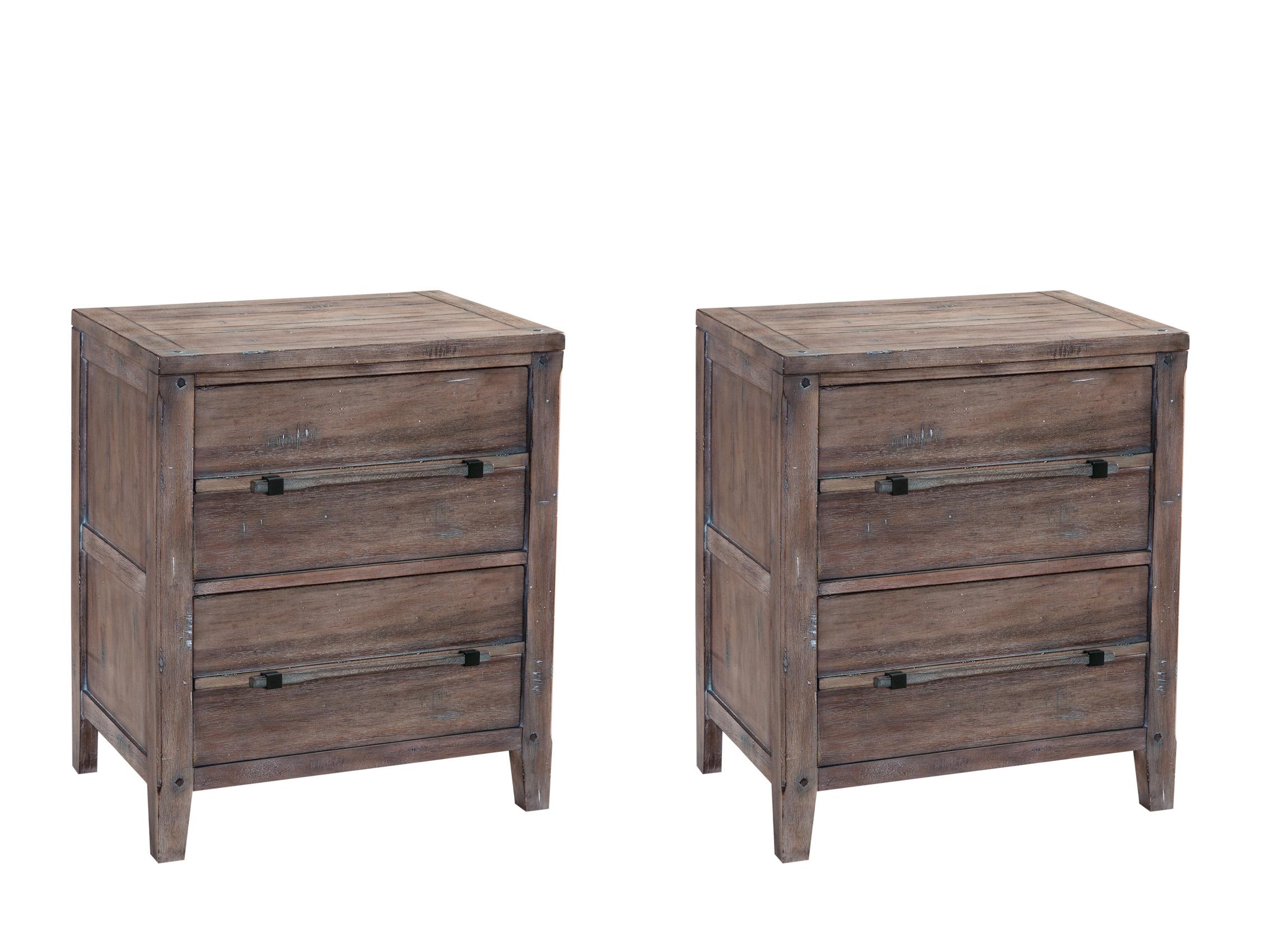 

    
American Woodcrafters AURORA 2800-66PNST Panel Bedroom Set Driftwood/Gray 2800-66PNST-2NDM-5PC
