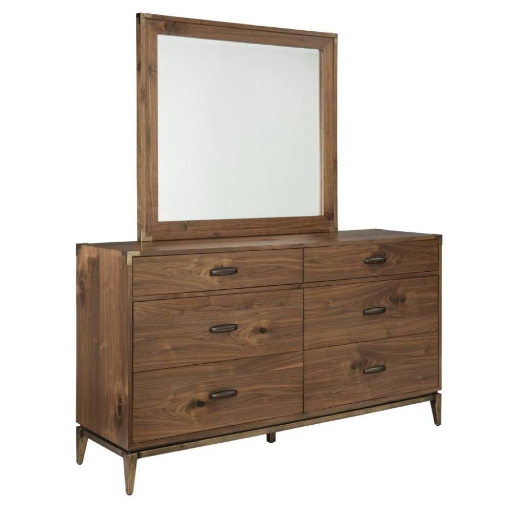 

    
Knotty Walnut Finish Dresser & Mirror Set 2Pcs ADLER by Modus Furniture
