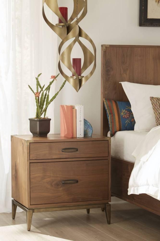 

                    
Buy Knotty Walnut Finish King Size Bedroom Set 3Pcs ADLER by Modus Furniture
