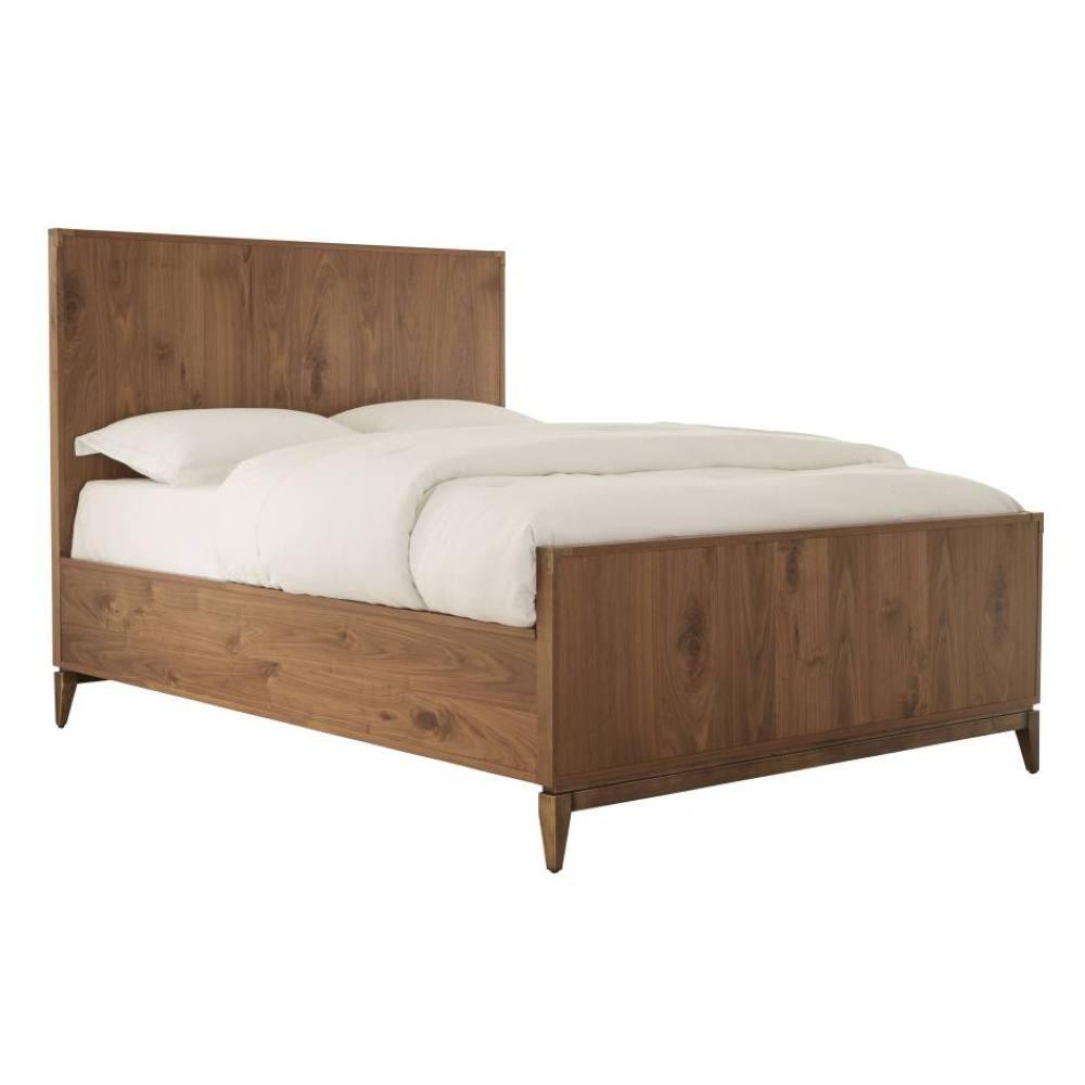 

    
Knotty Walnut Finish King Size Panel Bed  ADLER by Modus Furniture
