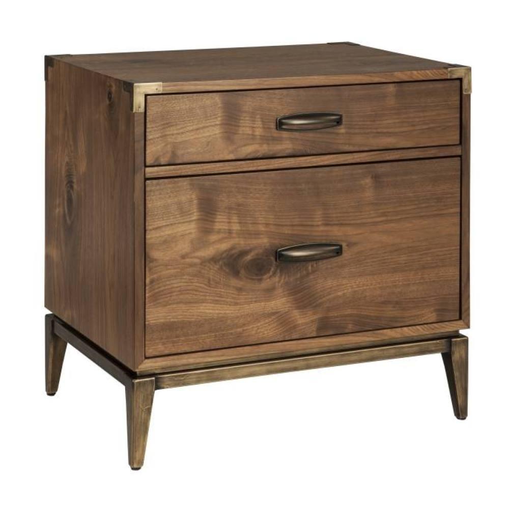 

    
Modus Furniture ADLER Nightstand Set Brown/Bronze 8N1681-2PC
