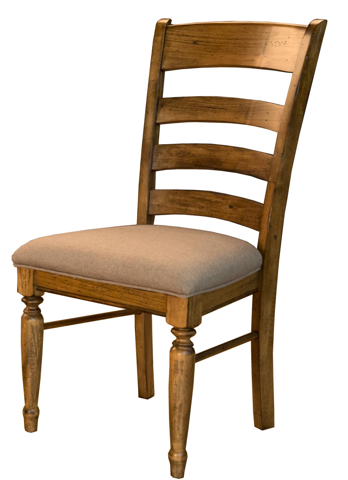 

    
Ladderback Upholstered Side Chair Set 4 Pcs BENSQ235K A-America Bennett
