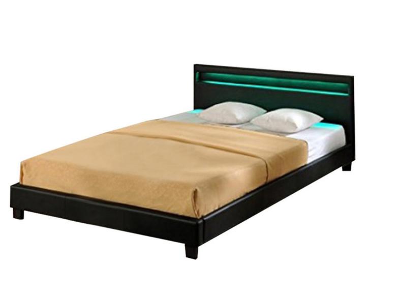 

    
Ladeso Furniture SF-823 Q-B SL-BRONX Black Modern Queen Platform Bed w/LED Lights
