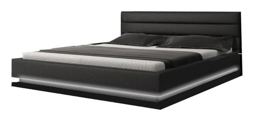 

    
Ladeso Furniture SF-848 K-B SL-BROOKLYN Black Modern King Platform Bed w/LED Lights
