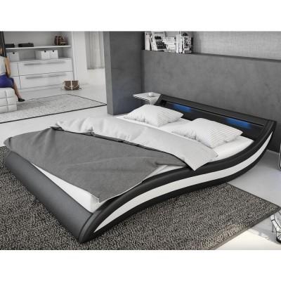 

    
Ladeso Furniture SF-849 K-B SL-FORT LEE BLACK Modern King Platform Bed w/Lights
