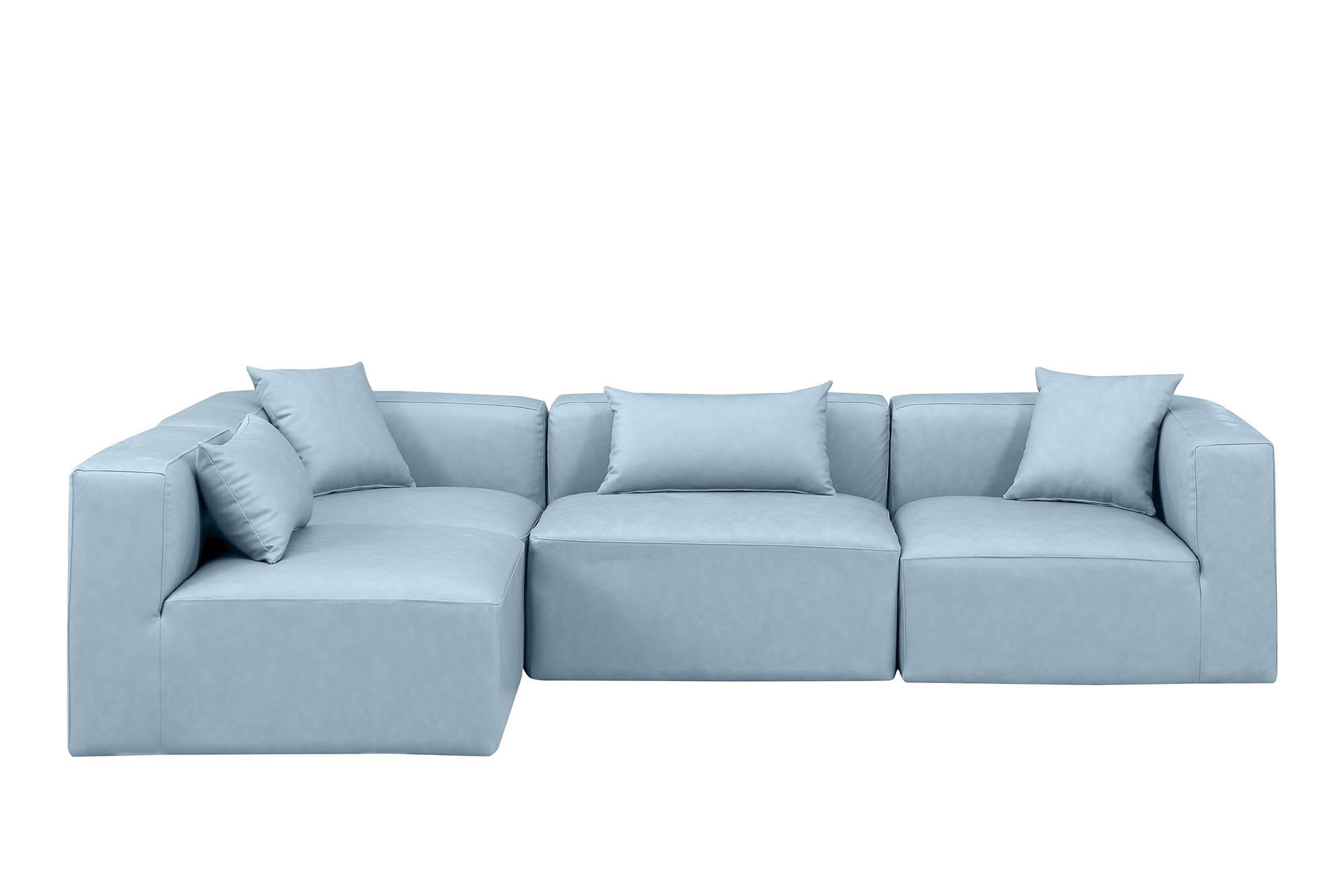 

        
Meridian Furniture CUBE 668LtBlu-Sec4B Modular Sectional Sofa Light Blue Faux Leather 094308318257

