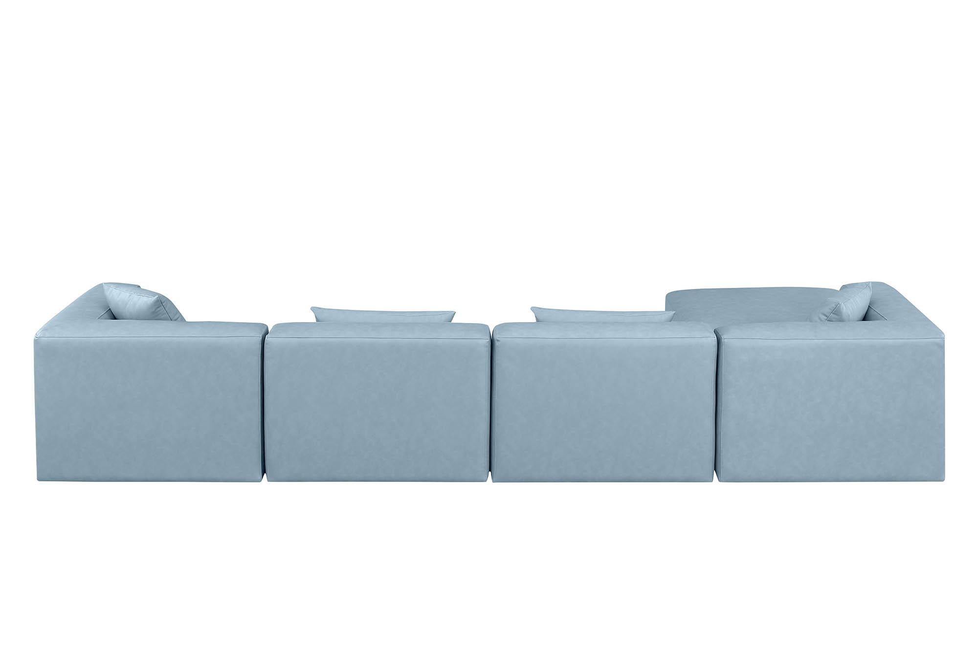 

    
668LtBlu-Sec5A Meridian Furniture Modular Sectional Sofa
