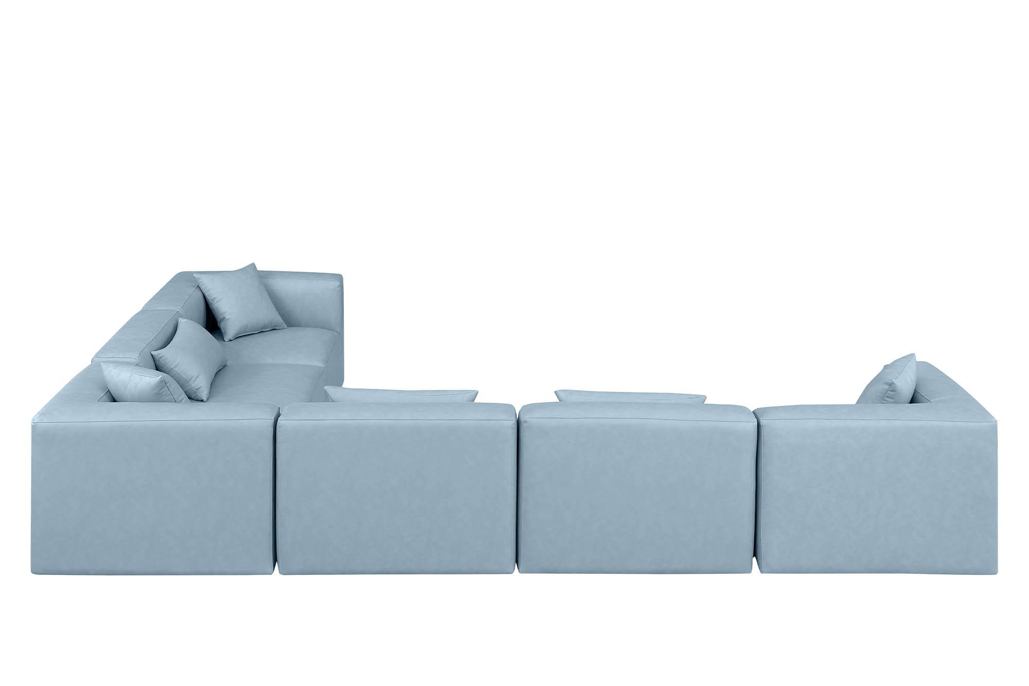 

    
668LtBlu-Sec6A Meridian Furniture Modular Sectional Sofa
