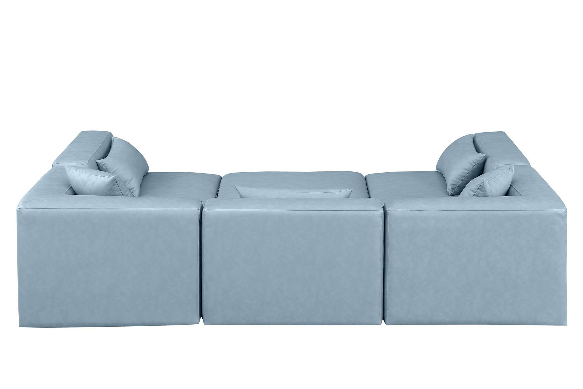 

    
668LtBlu-Sec6C Meridian Furniture Modular Sectional Sofa
