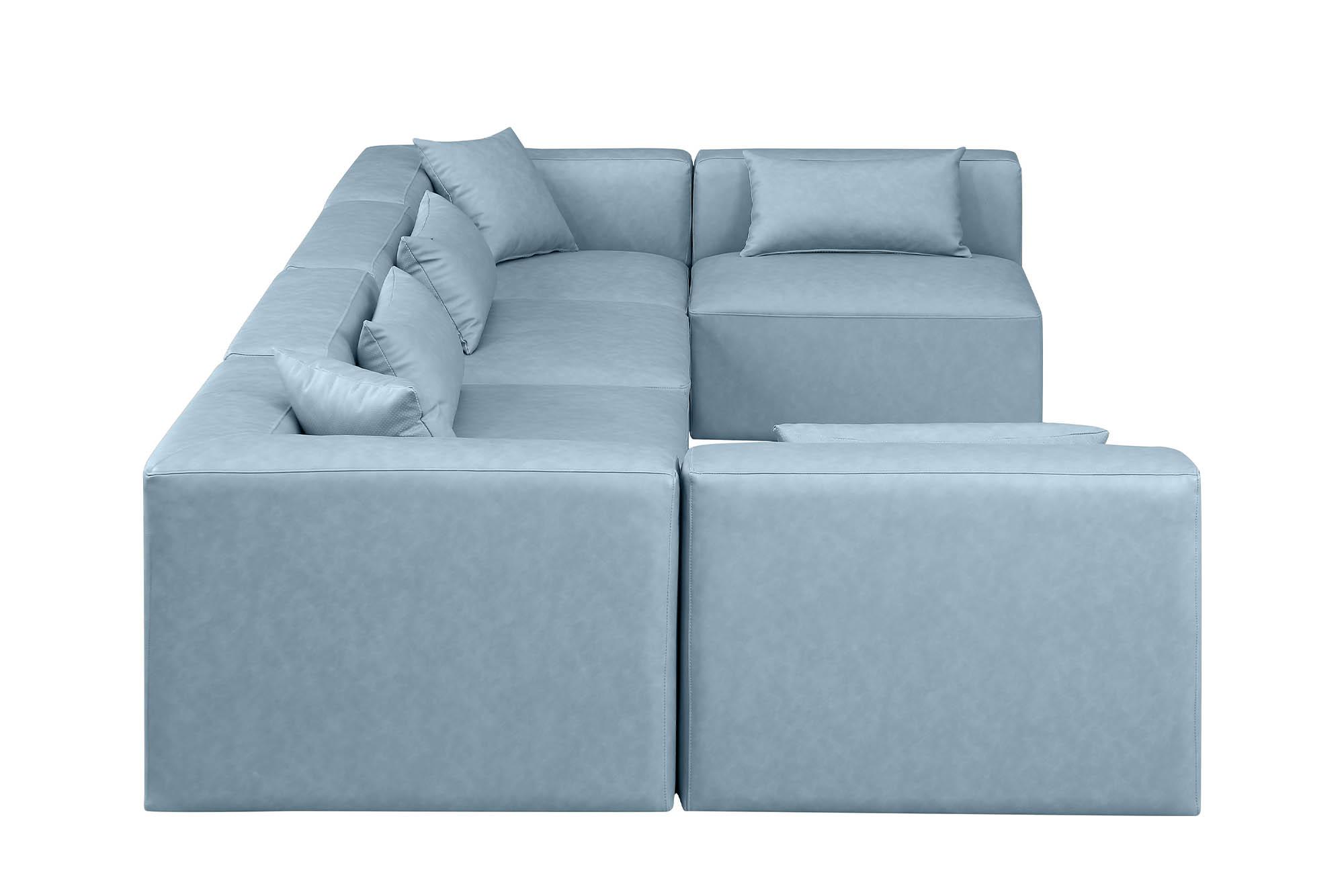

    
Meridian Furniture CUBE 668LtBlu-Sec6D Modular Sectional Sofa Light Blue 668LtBlu-Sec6D
