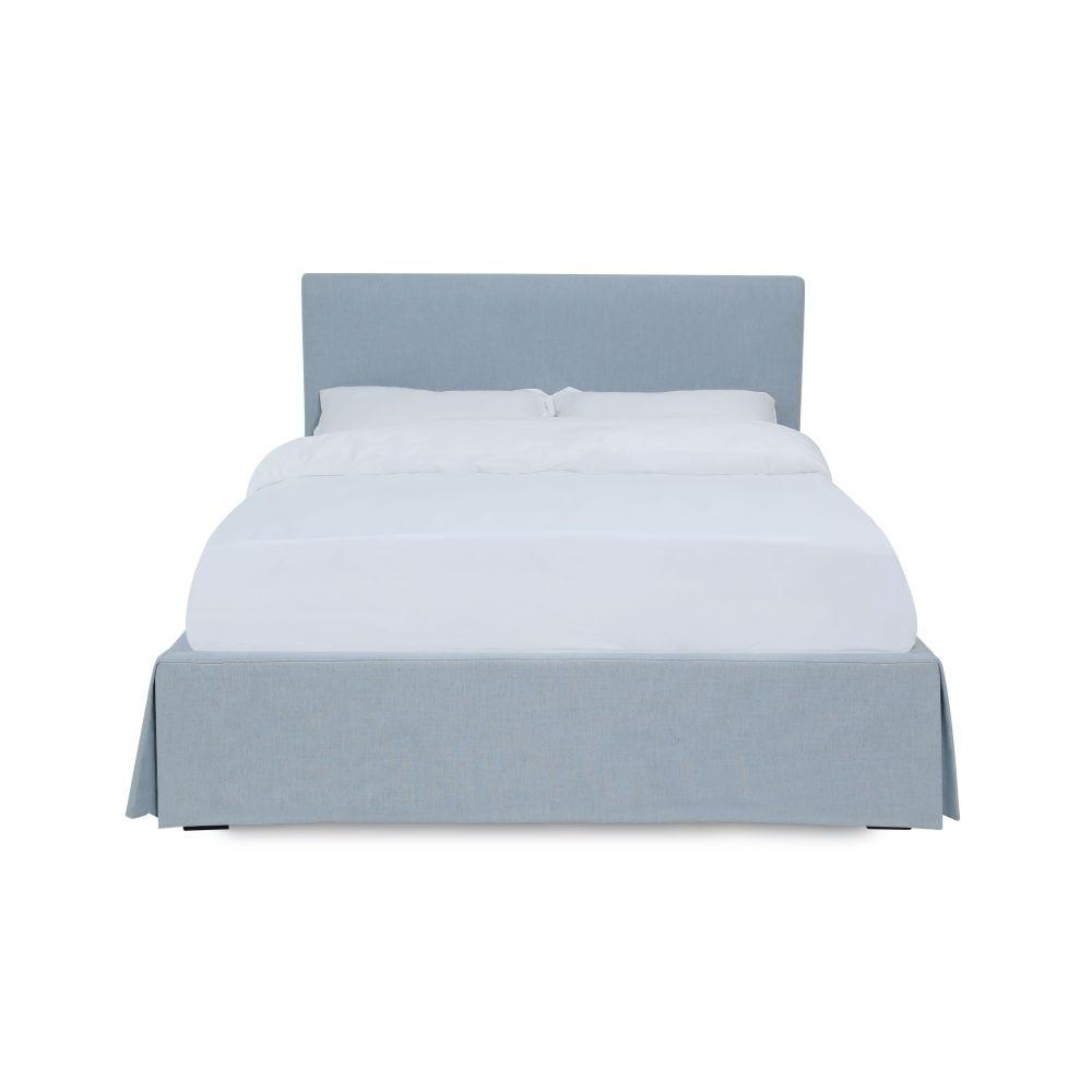 

                    
Modus Furniture JULIETTE SHELBY Platform Bed Blue Faux Linen Purchase 
