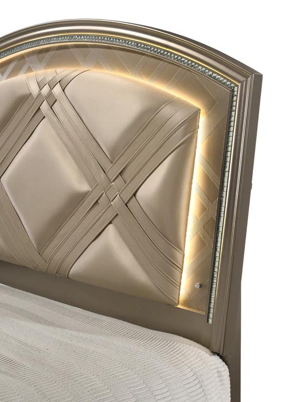 

                    
Crown Mark Cristal Panel Bed Light Brown PU Purchase 
