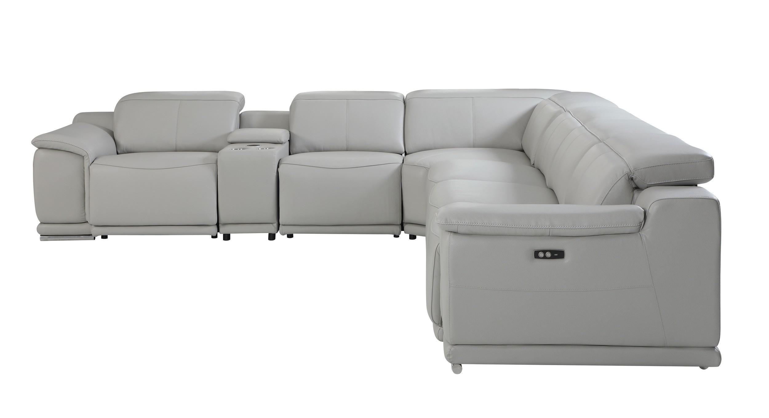 

    
9762-LT_GRAY-3PWR-6PC Global United Reclining Sectional
