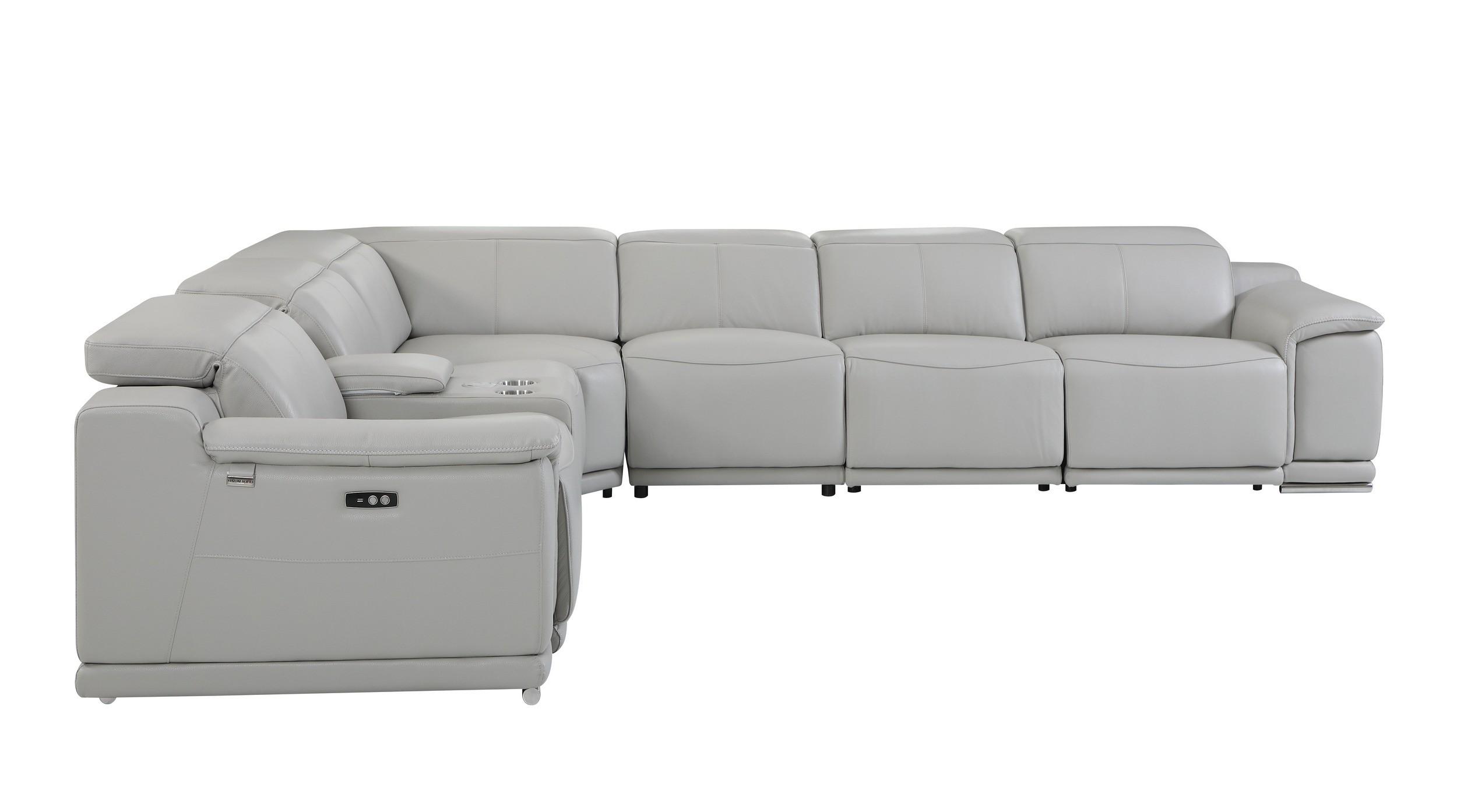 

    
9762-LT_GRAY-4PWR-7PC Global United Reclining Sectional
