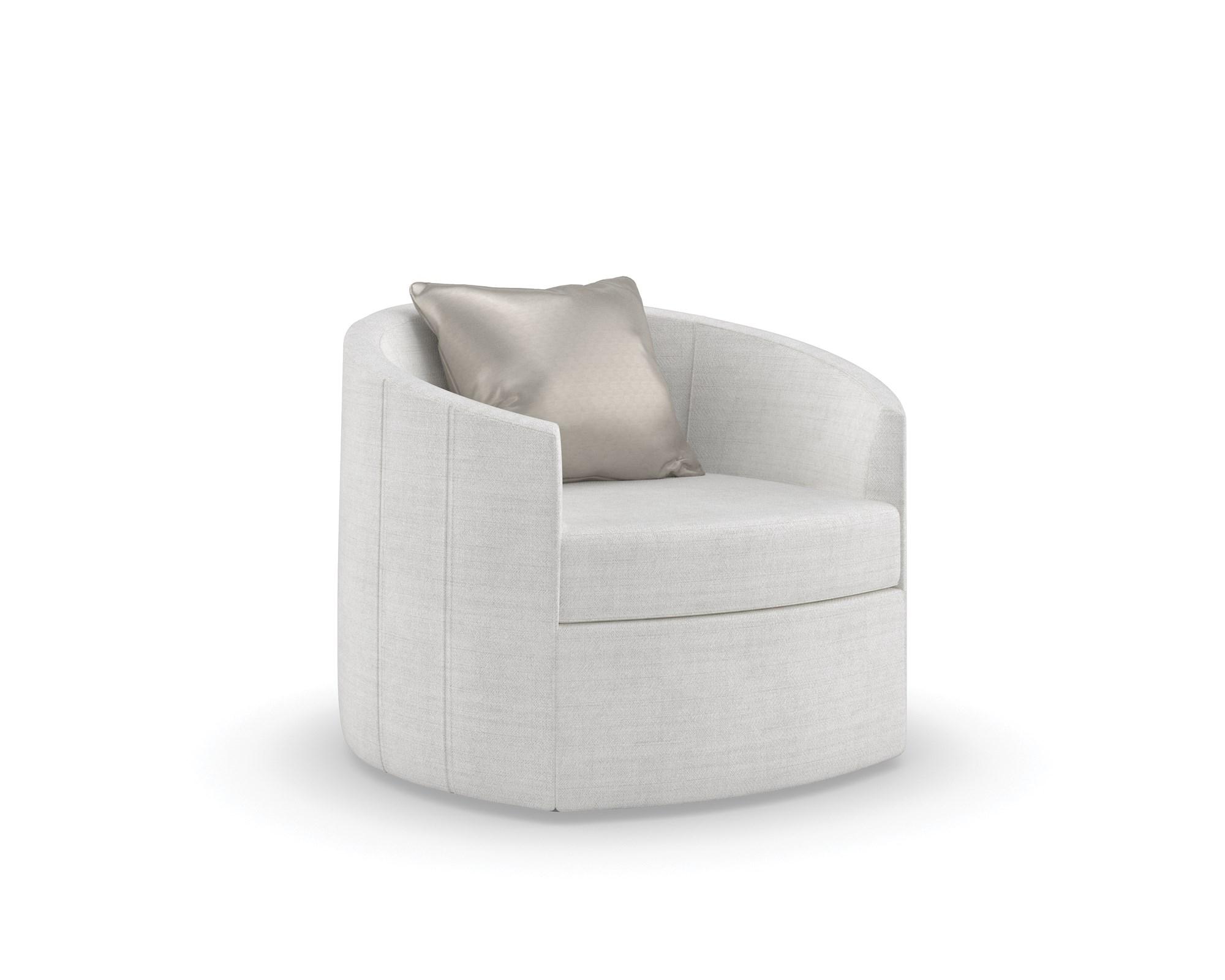 Contemporary Accent Chair YOU COMPLETE ME UPH-021-035-A in Light Gray Fabric