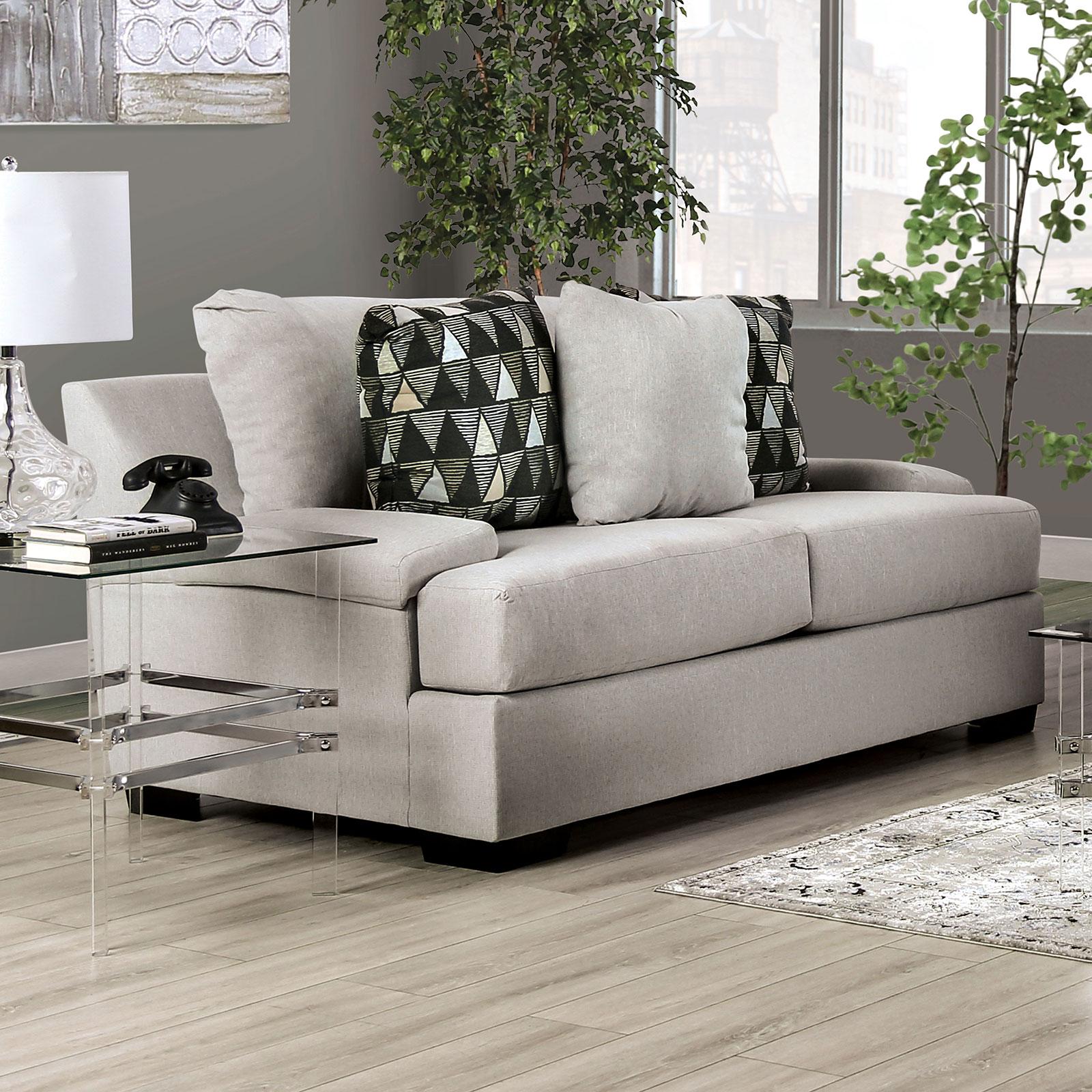 

    
Furniture of America Reigate Sofa and Loveseat Set Beige SM1292-SF-2PC
