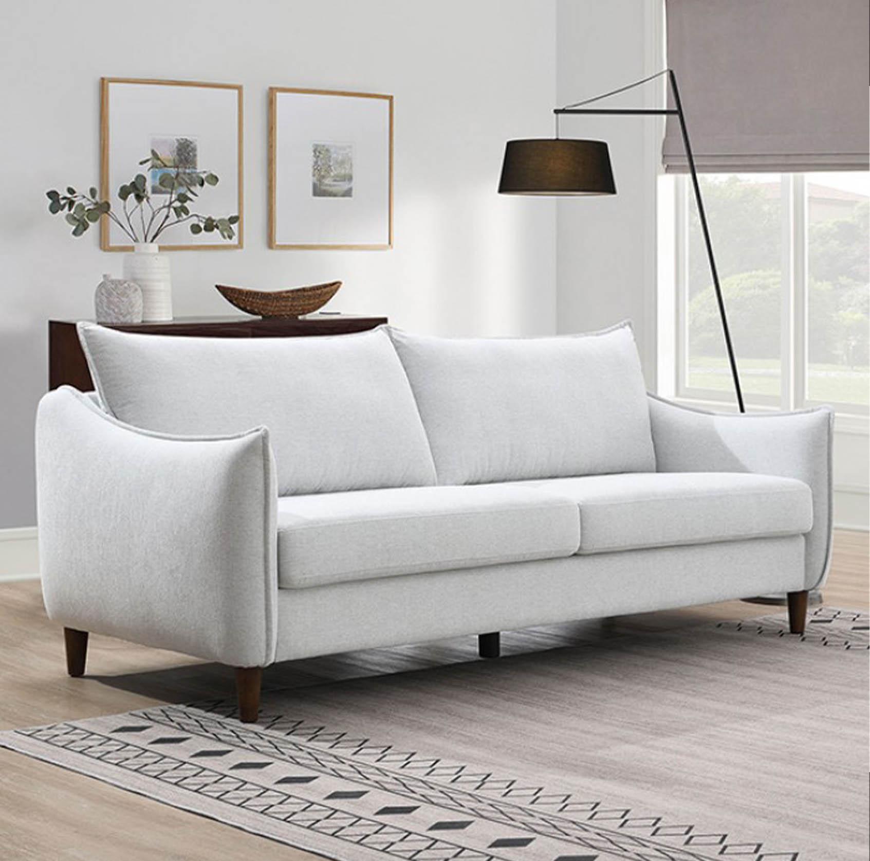 

    
Light Gray Chenille Sofa Set 2Pcs VERMON FM61004LG-SF FoA Contemporary Modern
