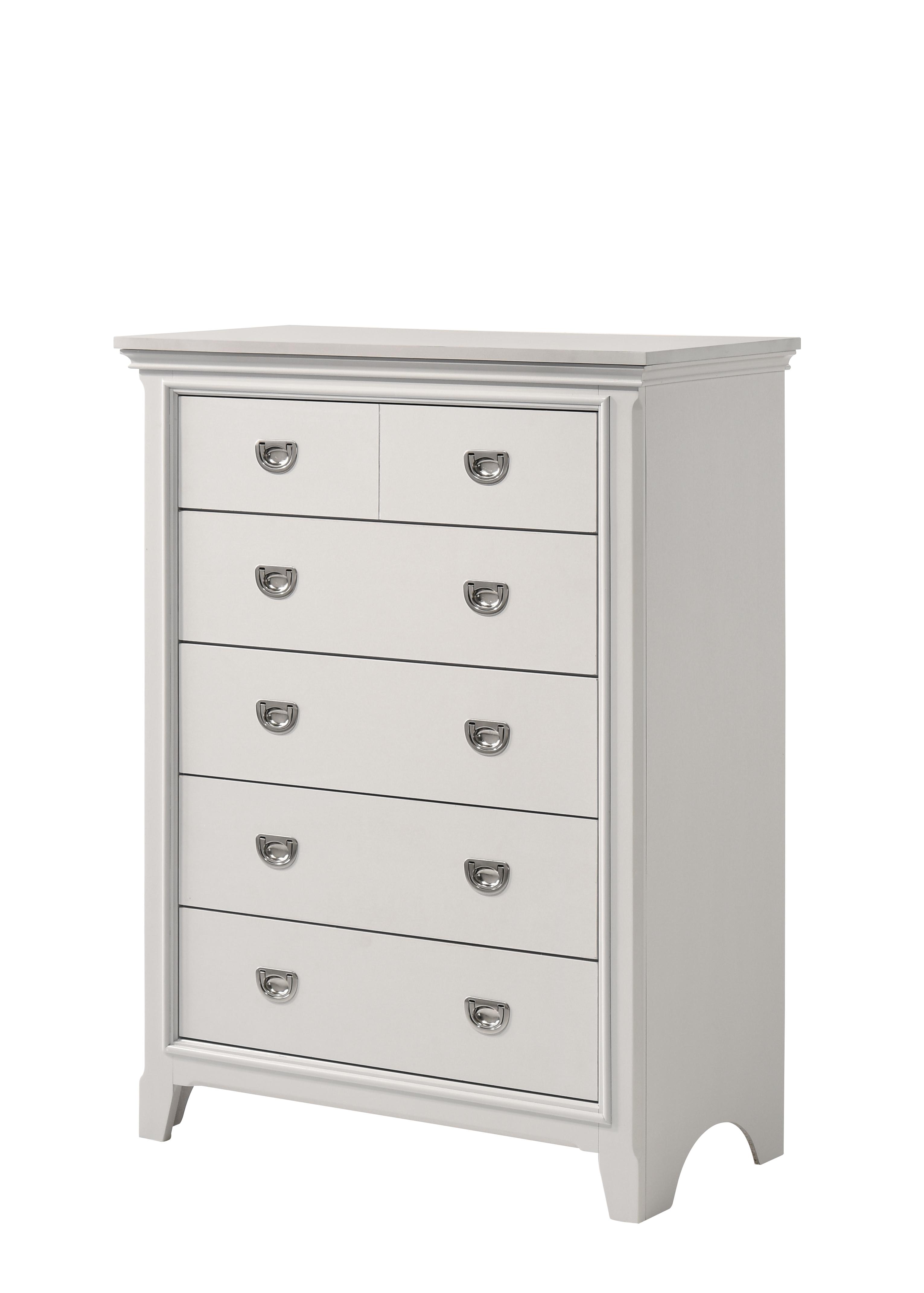 Modern, Transitional Chest MEADOW 200-150 200-150 in Light Gray, White 