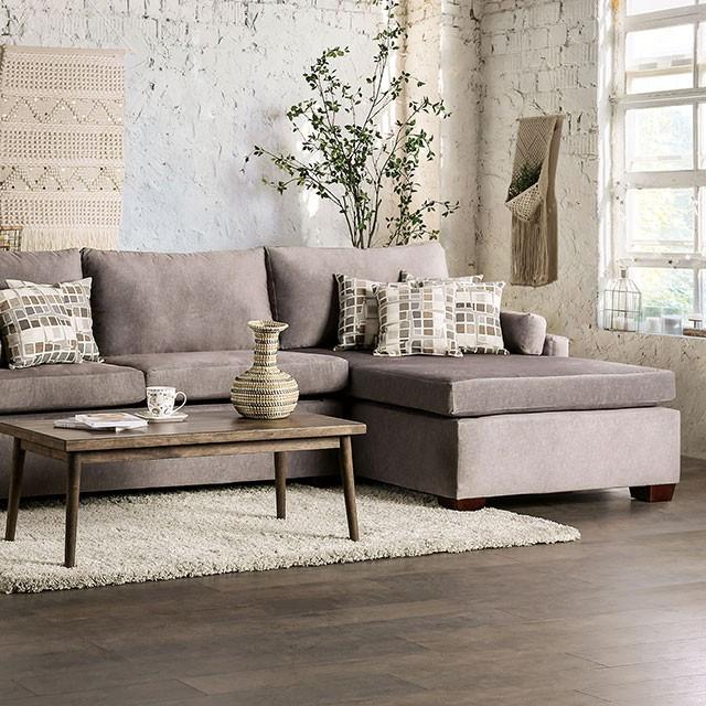 

    
Contemporary Light Gray Fabric Sectional Sofa Furniture of America SM7775 Cramlington
