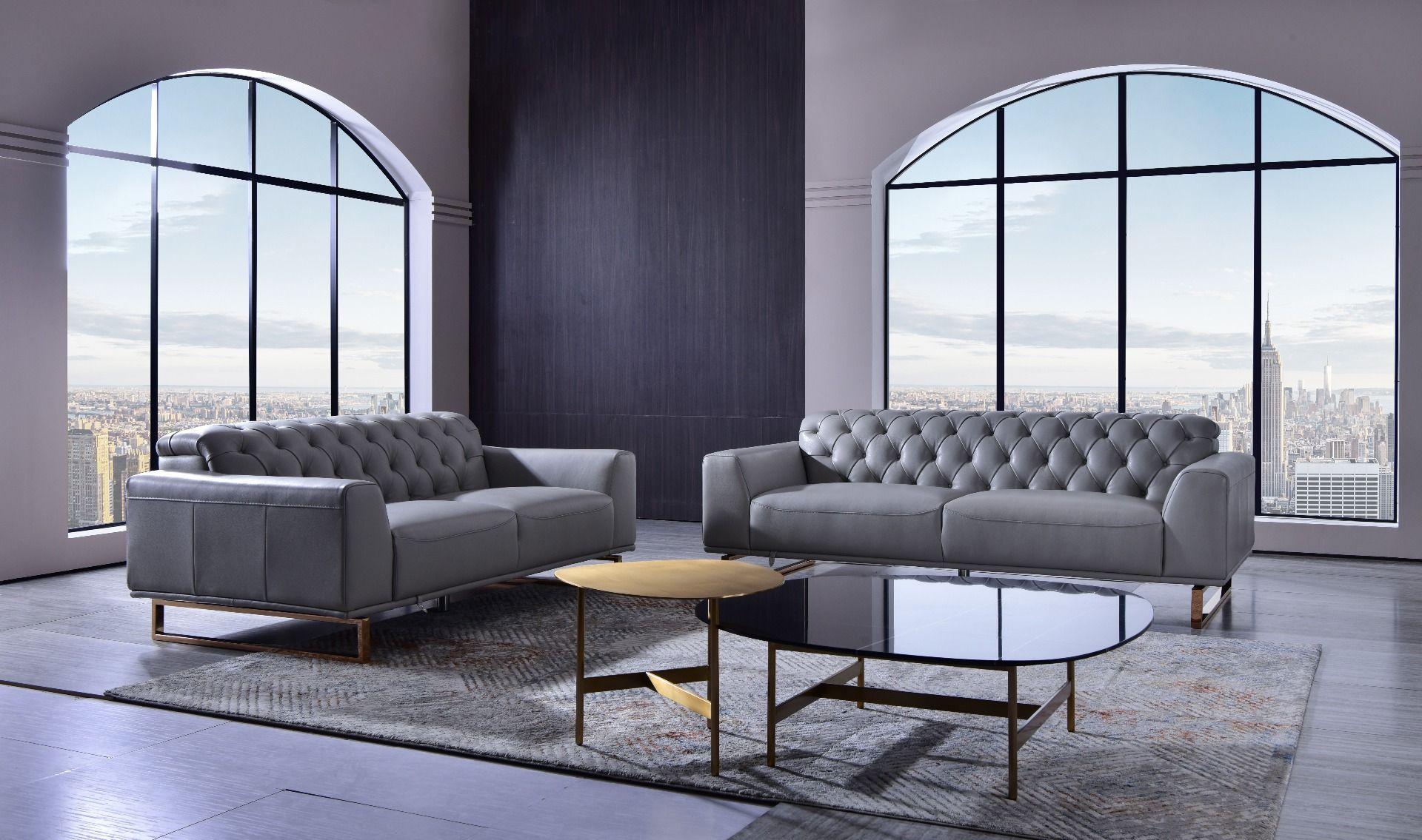 

                    
American Eagle Furniture EK693-LG Sofa Light Grey Italian Leather Purchase 
