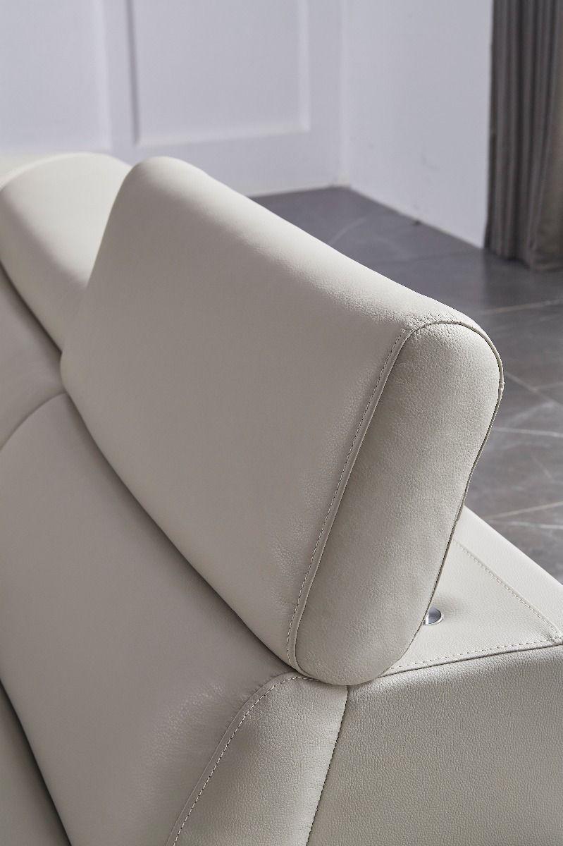 

                    
American Eagle Furniture EK-L8010 Sectional Sofa Light Gray Leather Purchase 
