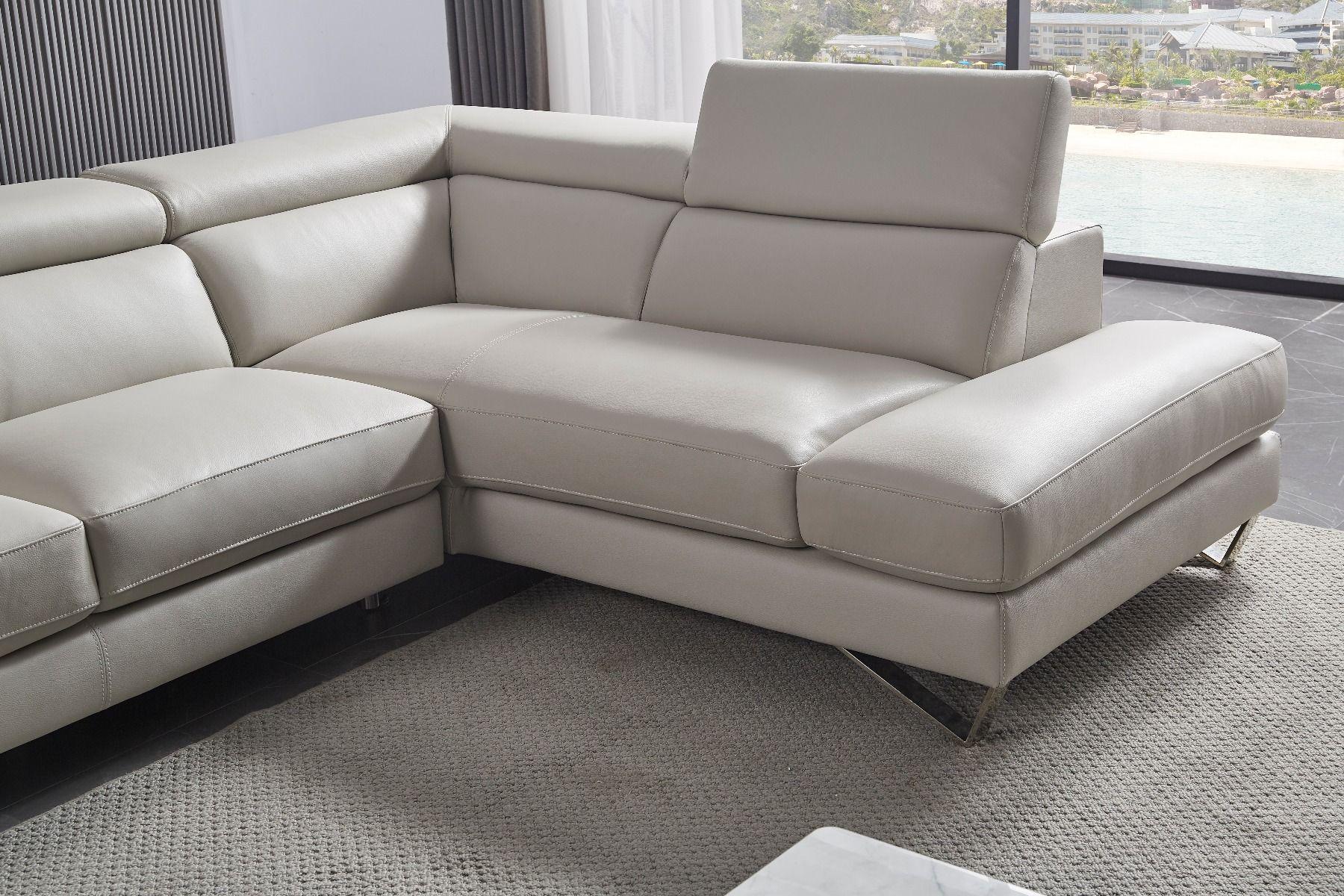 

    
American Eagle Furniture EK-L8010 Sectional Sofa Light Gray EK-L8010L-LG
